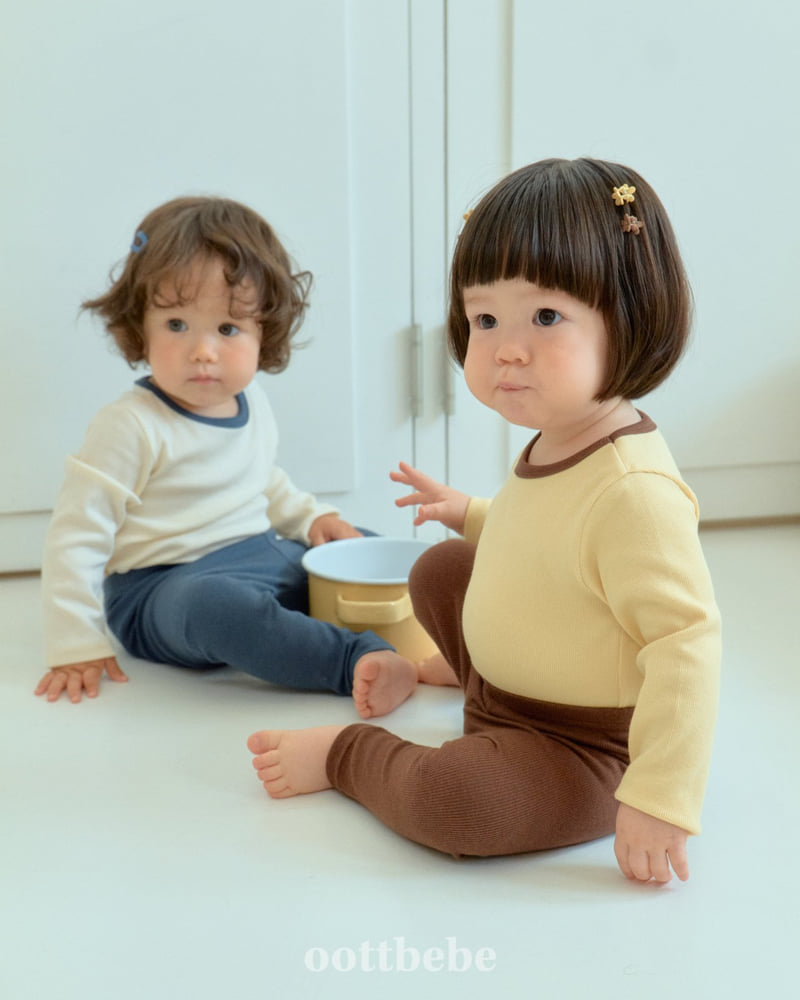 Oott Bebe - Korean Baby Fashion - #babyootd - Pudding Modal Ribbed Easywear