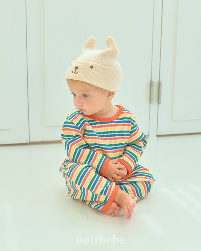 Oott Bebe - Korean Baby Fashion - #babyootd - Palette Full Bodysuit - 6