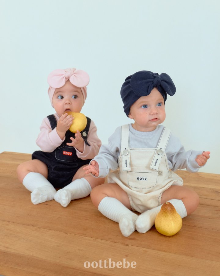 Oott Bebe - Korean Baby Fashion - #babyoutfit - Moby Denim Overall Suit - 3