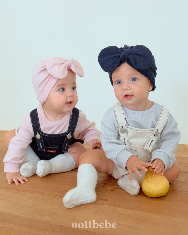 Oott Bebe - Korean Baby Fashion - #babyoutfit - Moby Denim Overall Suit - 4
