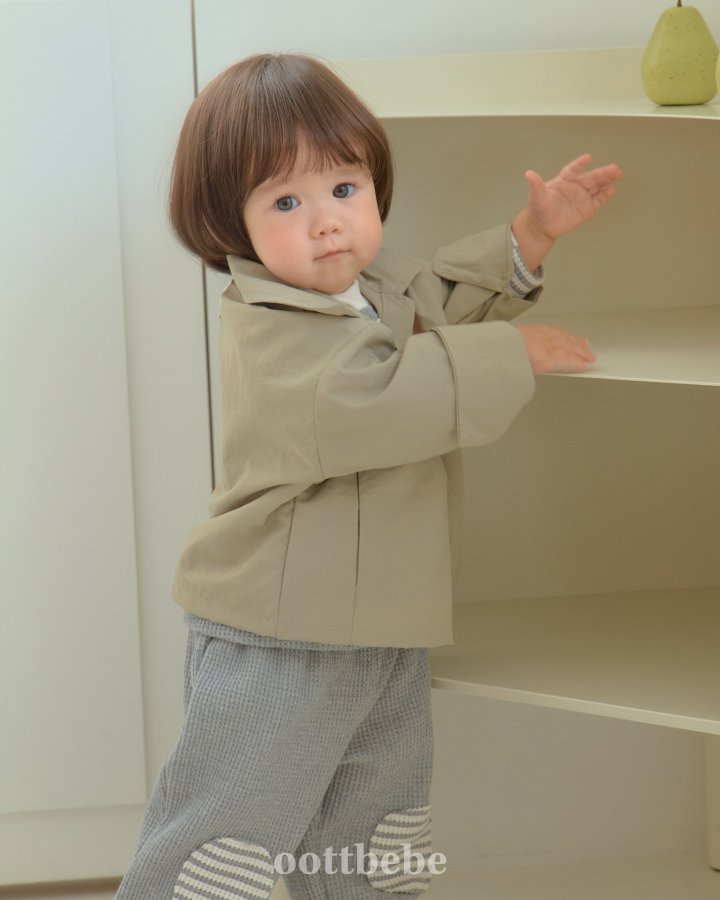 Oott Bebe - Korean Baby Fashion - #babyoutfit - Oxford Jacket - 9