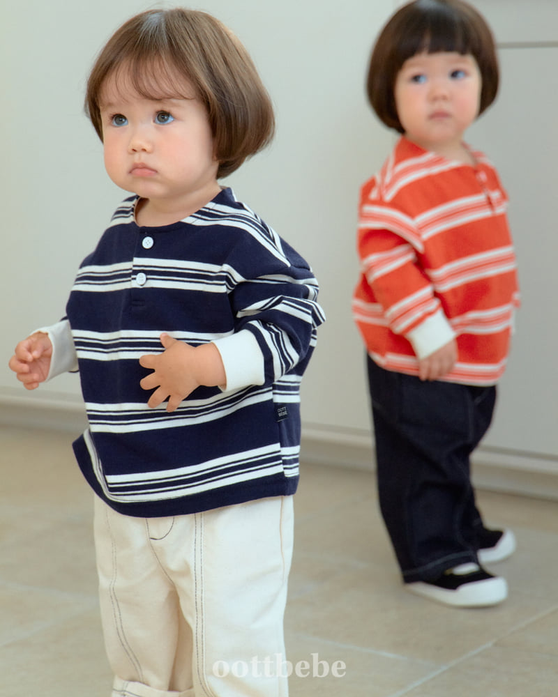 Oott Bebe - Korean Baby Fashion - #babyoutfit - Moby Denim Cut Pants - 7