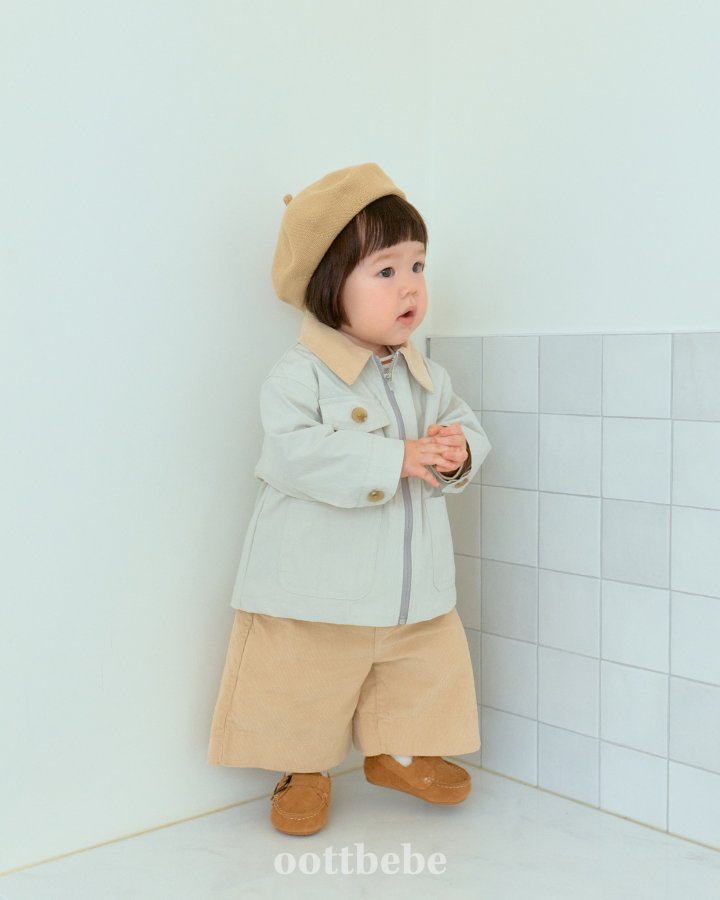Oott Bebe - Korean Baby Fashion - #babyoutfit - Dandy Corduroy Jacket - 3