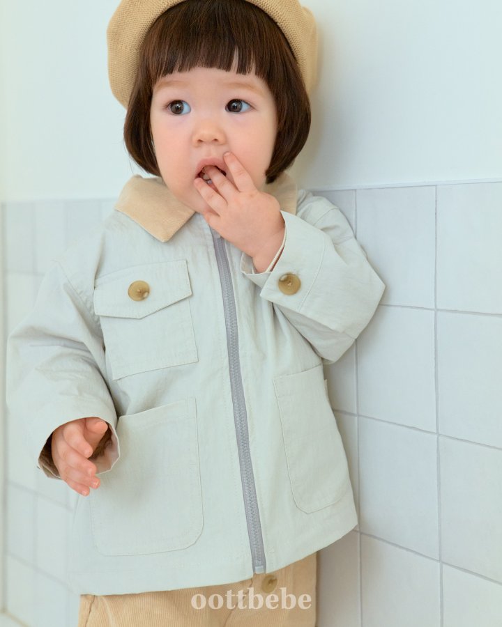 Oott Bebe - Korean Baby Fashion - #babyoutfit - Dandy Corduroy Jacket - 4
