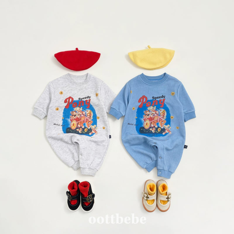 Oott Bebe - Korean Baby Fashion - #babyoutfit - Pony Full Bodysuit - 10
