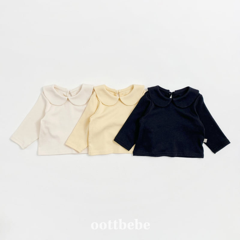 Oott Bebe - Korean Baby Fashion - #babyoutfit - Petit Collar Tee (Bebe) - 10