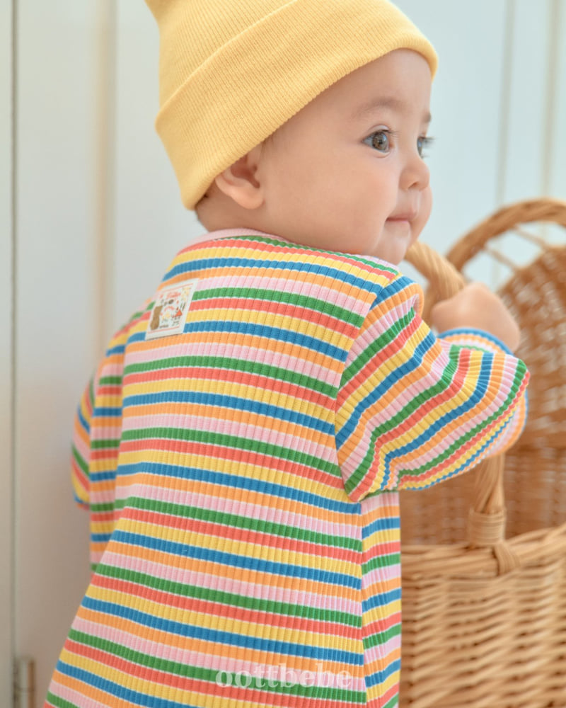 Oott Bebe - Korean Baby Fashion - #babyoutfit - Palette Full Bodysuit - 8