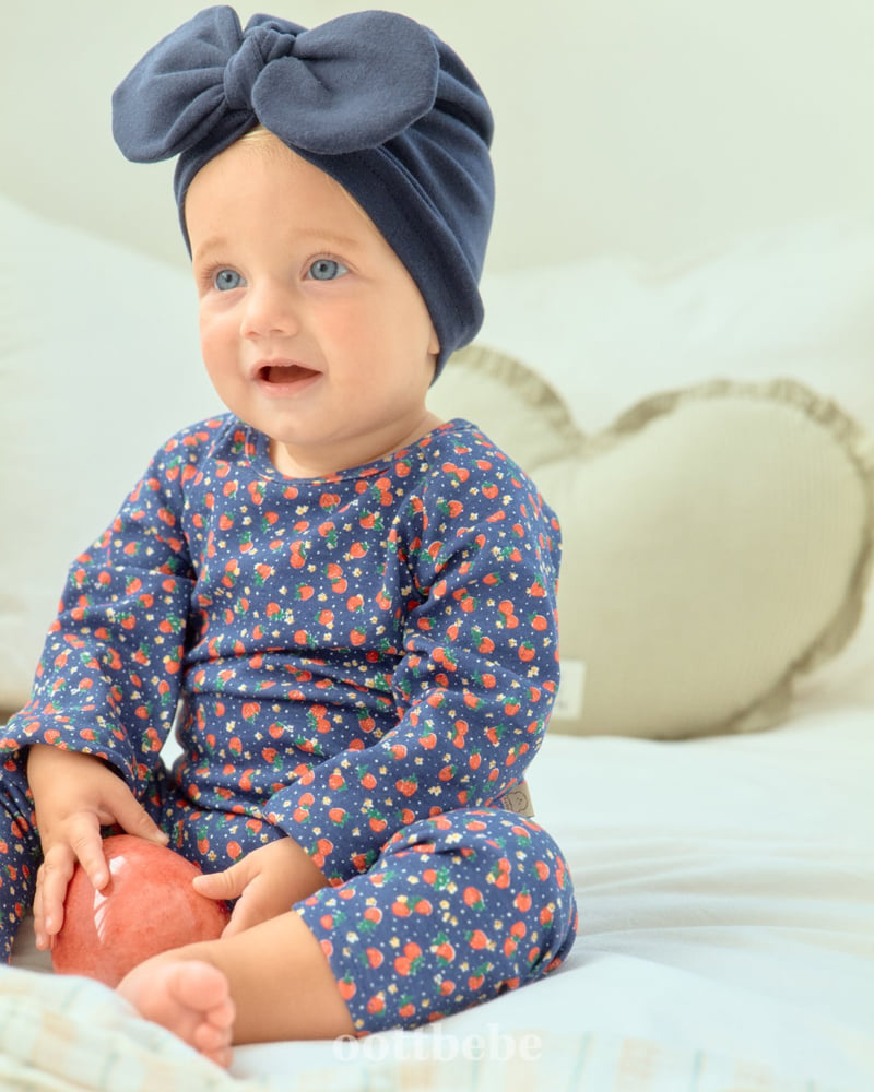 Oott Bebe - Korean Baby Fashion - #babyoutfit - Strawberry Suit - 4