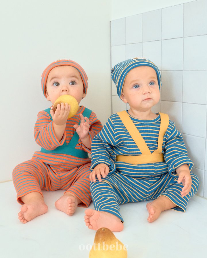 Oott Bebe - Korean Baby Fashion - #babyoutfit - Macaron Bear Beanie - 4