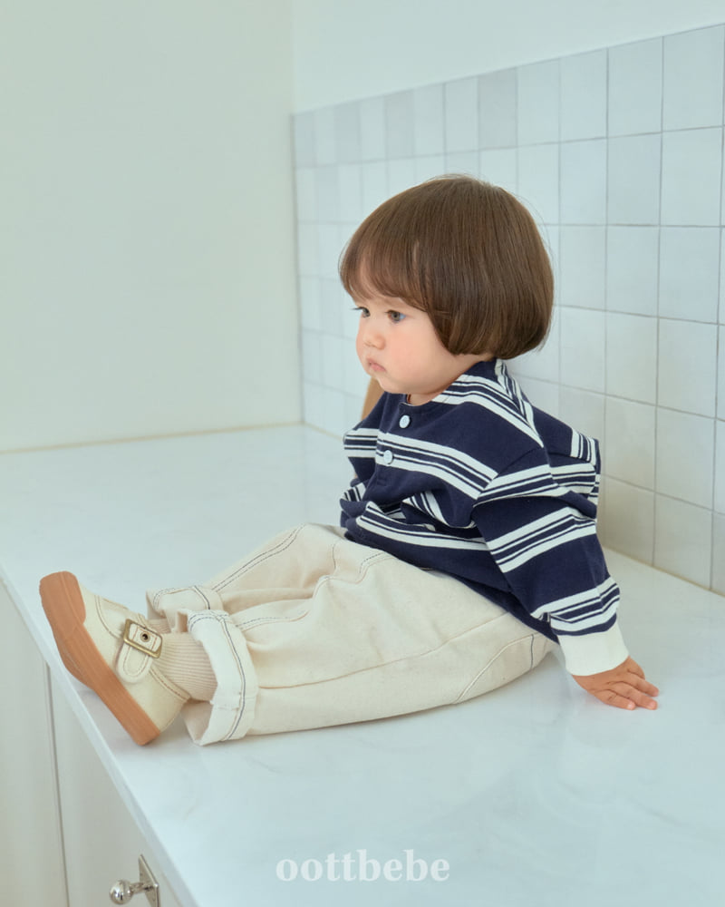 Oott Bebe - Korean Baby Fashion - #babywear - Moby Denim Cut Pants - 9