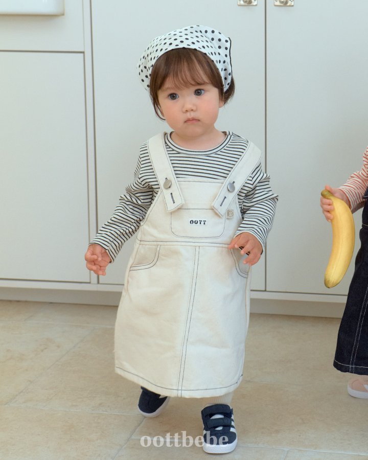 Oott Bebe - Korean Baby Fashion - #babywear - Moby Denim One-piece - 2