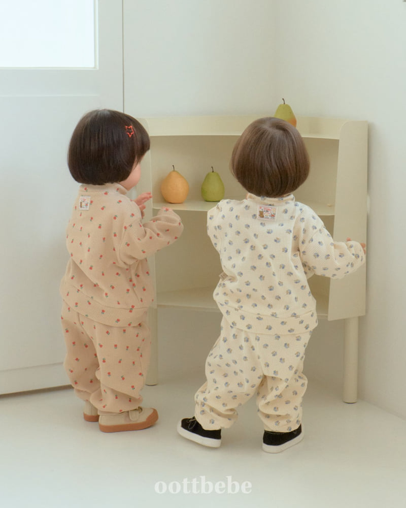 Oott Bebe - Korean Baby Fashion - #babywear - Sweet Waffle Anorak Set - 9