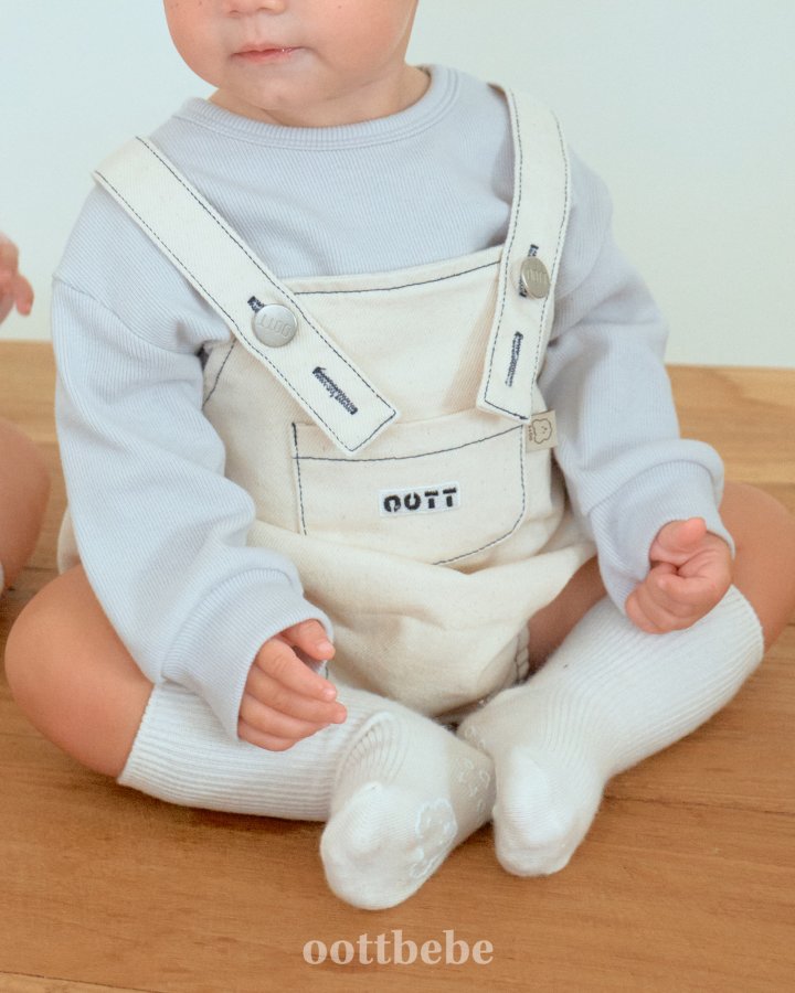 Oott Bebe - Korean Baby Fashion - #onlinebabyboutique - Moby Denim Overall Suit - 6