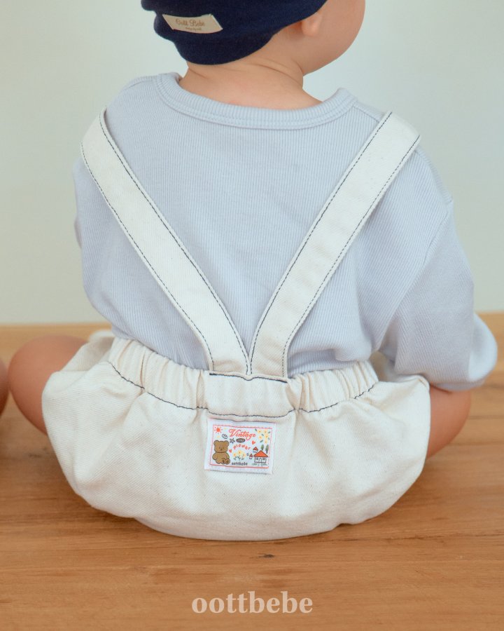 Oott Bebe - Korean Baby Fashion - #onlinebabyshop - Moby Denim Overall Suit - 7