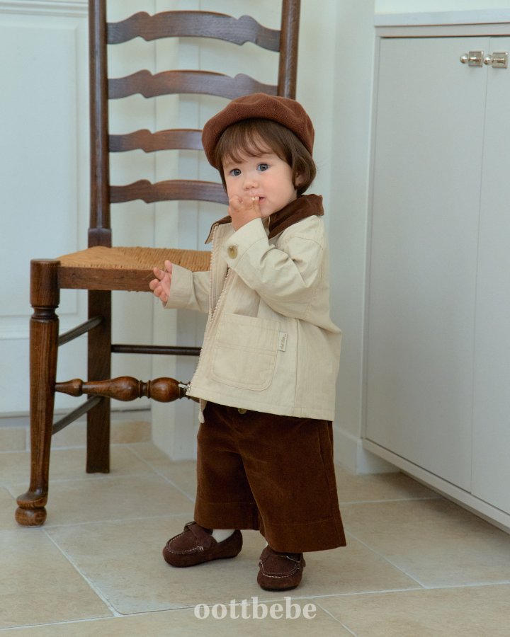 Oott Bebe - Korean Baby Fashion - #onlinebabyshop - Dandy Corduroy Jacket - 7