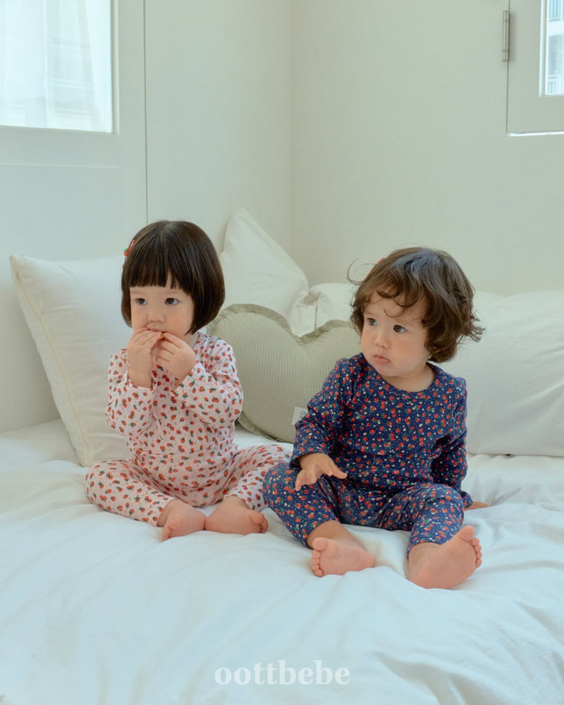 Oott Bebe - Korean Baby Fashion - #onlinebabyshop - Strawberry Easywear - 2