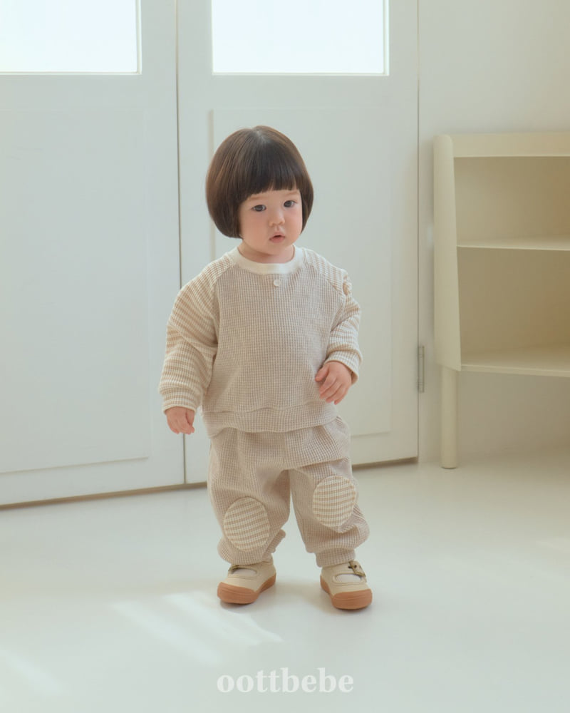 Oott Bebe - Korean Baby Fashion - #onlinebabyshop - Cinnamon Waffle Set - 3