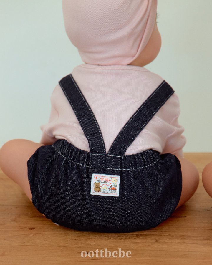 Oott Bebe - Korean Baby Fashion - #smilingbaby - Moby Denim Overall Suit - 8