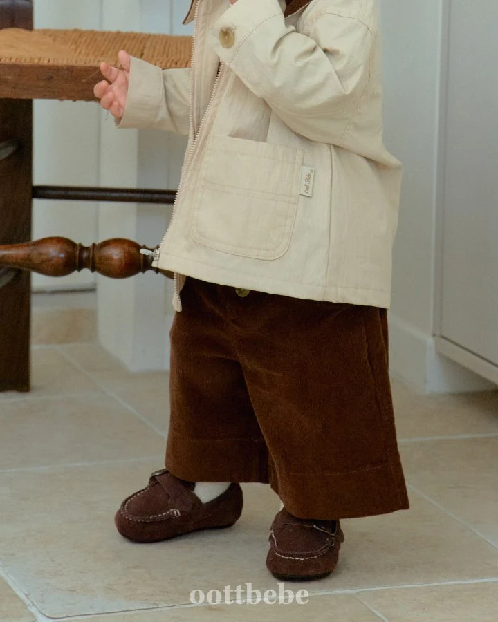 Oott Bebe - Korean Baby Fashion - #smilingbaby - Dandy Corduroy Pants - 2