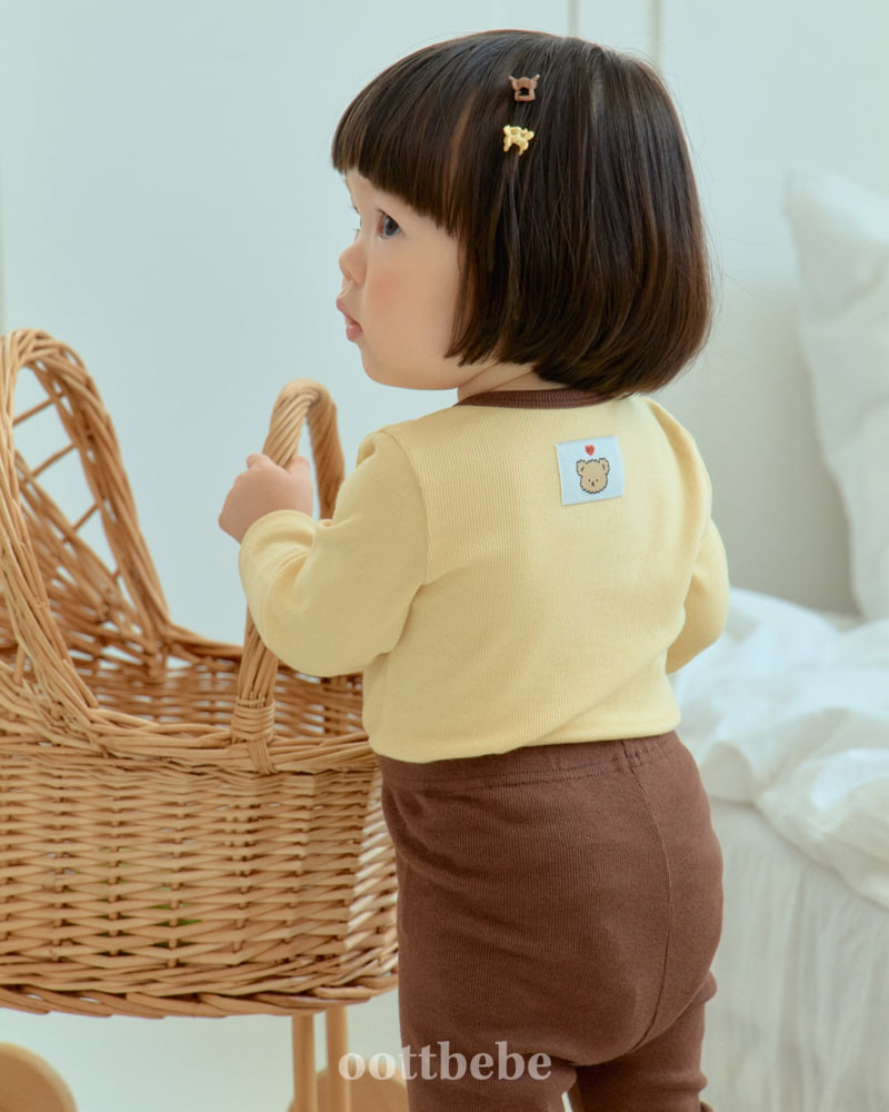 Oott Bebe - Korean Baby Fashion - #smilingbaby - Pudding Modal Ribbed Easywear - 7