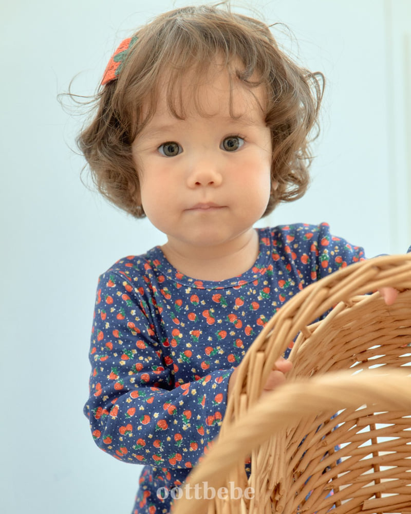 Oott Bebe - Korean Baby Fashion - #smilingbaby - Strawberry Easywear - 3