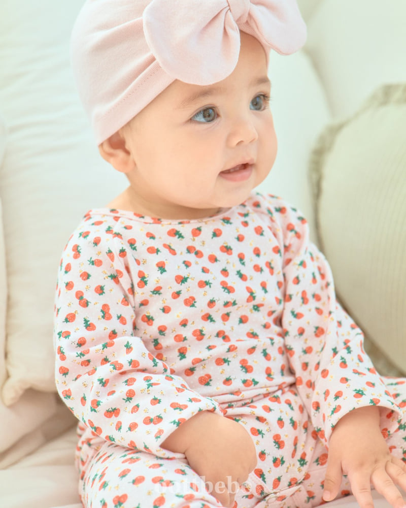 Oott Bebe - Korean Baby Fashion - #smilingbaby - Strawberry Suit - 8