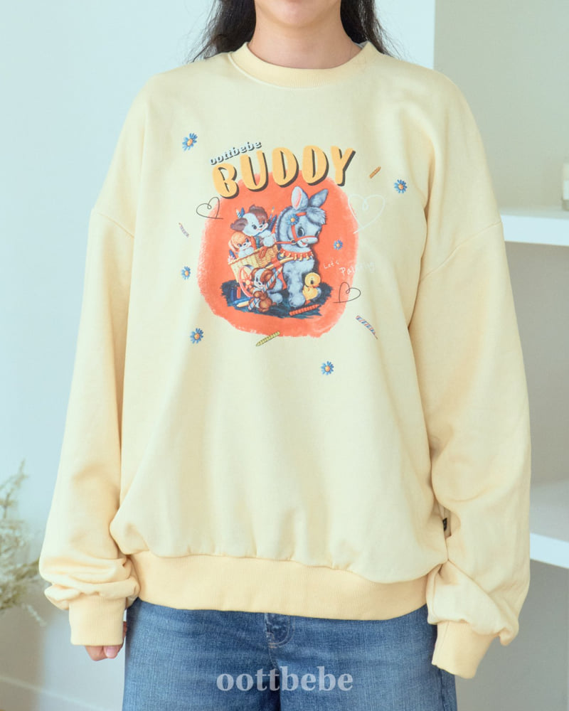 Oott Bebe - Korean Women Fashion - #momslook - Buddy Sweatshirt (Adult)