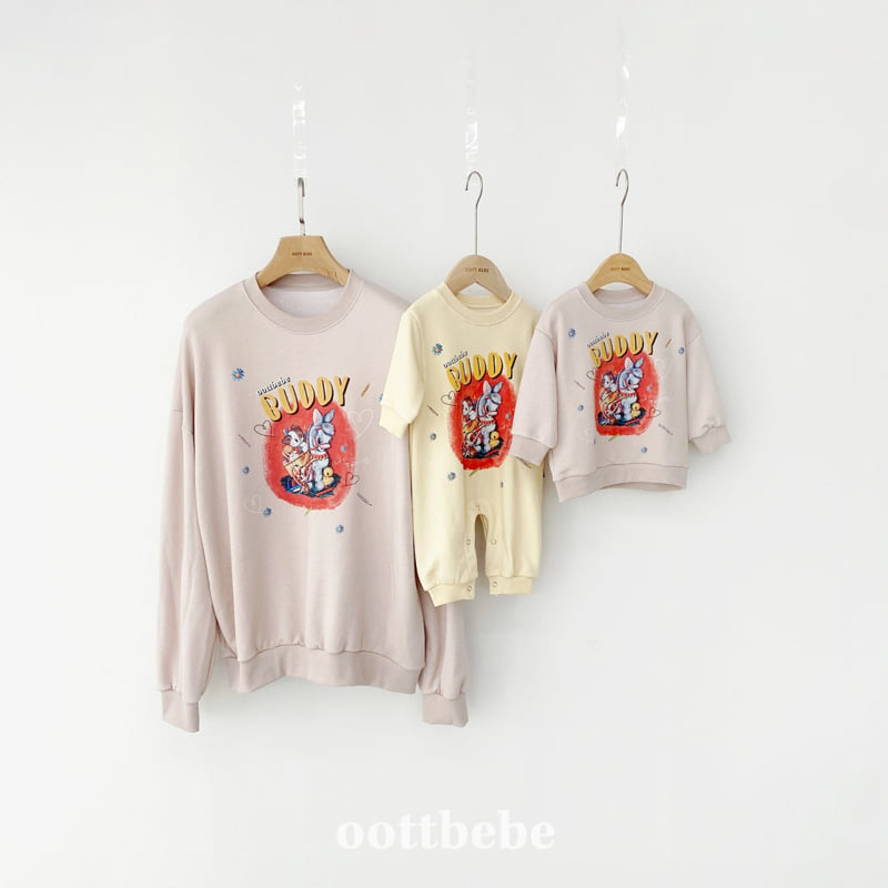 Oott Bebe - Korean Women Fashion - #momslook - Buddy Sweatshirt (Adult) - 5