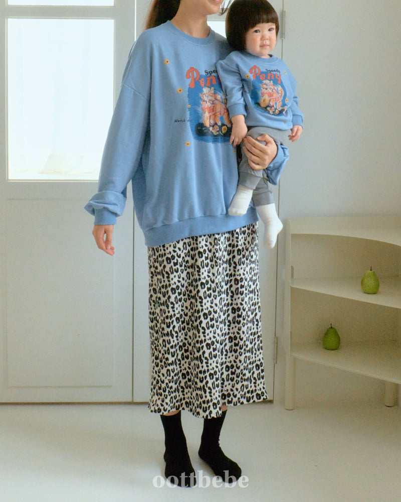 Oott Bebe - Korean Women Fashion - #momslook - Pony Sweatshirt (Adult) - 3