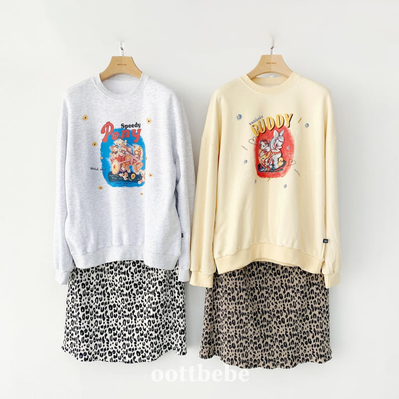 Oott Bebe - Korean Women Fashion - #vintagekidsstyle - Leopard Pleated Skirt (Adult) - 10