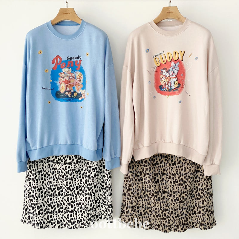Oott Bebe - Korean Women Fashion - #womensfashion - Buddy Sweatshirt (Adult) - 8
