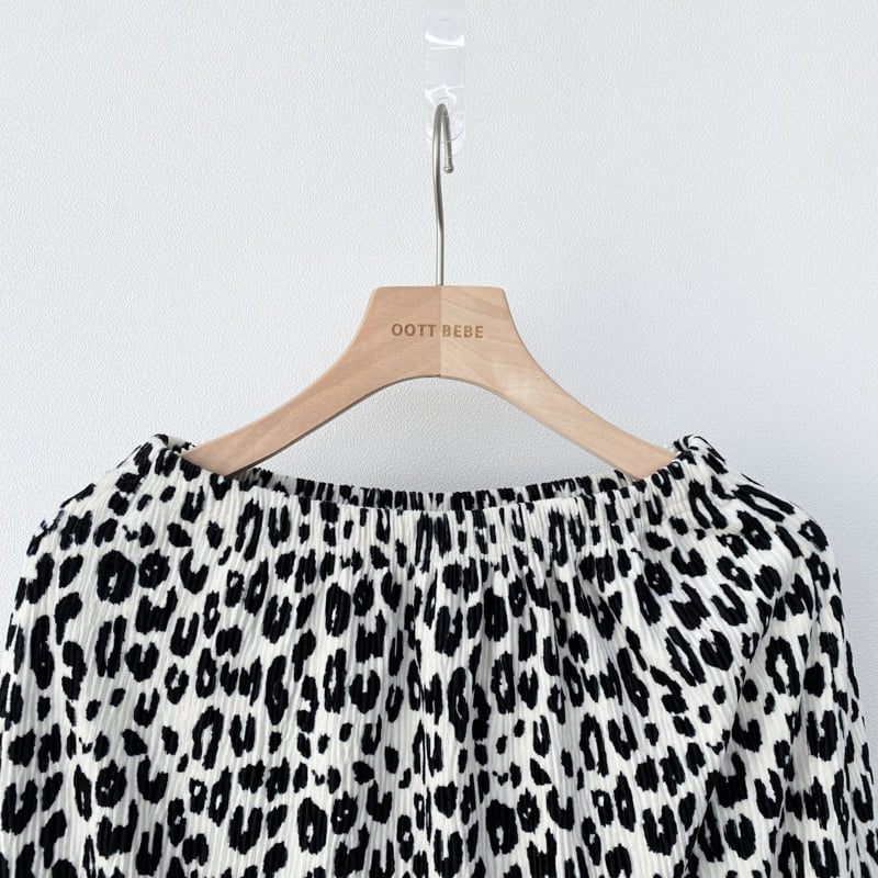 Oott Bebe - Korean Women Fashion - #womensfashion - Leopard Pleated Skirt (Adult) - 8