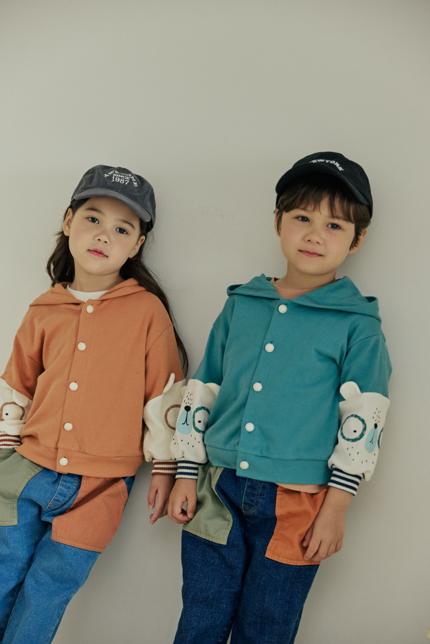 Orange Mom - Korean Children Fashion - #Kfashion4kids - Glasses Bear Hoodie Jumper - 3