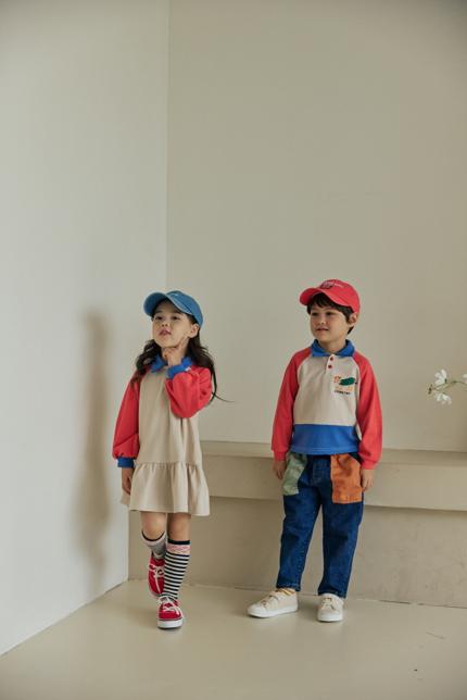Orange Mom - Korean Children Fashion - #Kfashion4kids - Collar Cat Tee - 5