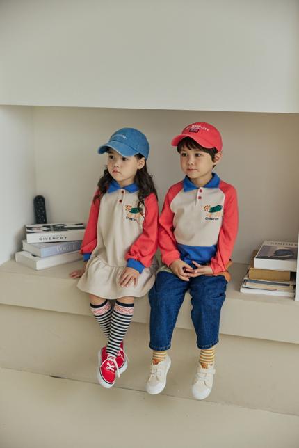 Orange Mom - Korean Children Fashion - #kidzfashiontrend - Collar Cat One-piece - 4