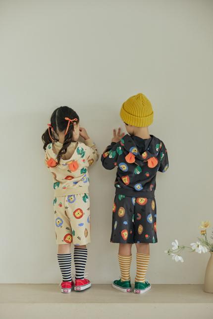 Orange Mom - Korean Children Fashion - #stylishchildhood - Animal Color Block Pants - 4