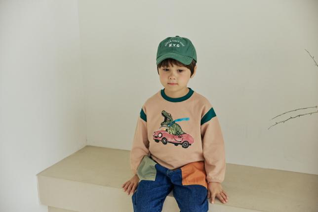 Orange Mom - Korean Children Fashion - #childofig - Car Dino Tee - 6