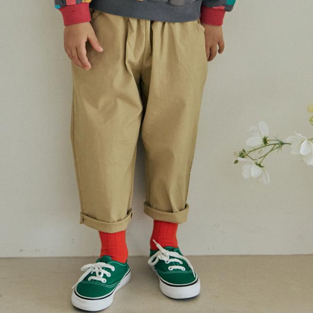 Orange Mom - Korean Children Fashion - #childrensboutique - Stretch Baggy Pants