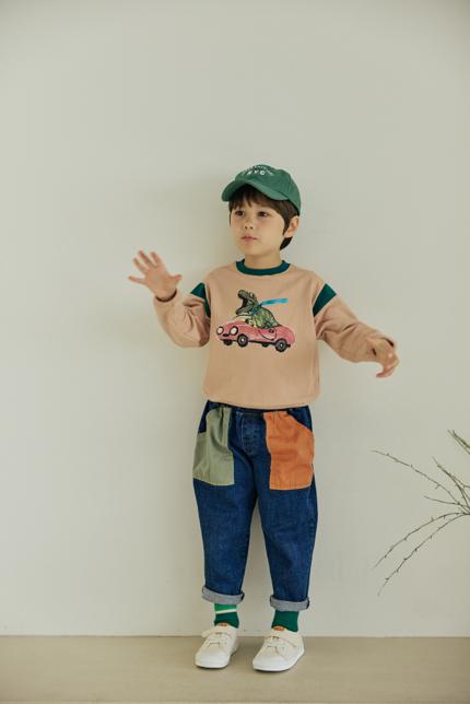 Orange Mom - Korean Children Fashion - #childrensboutique - Car Dino Tee - 7