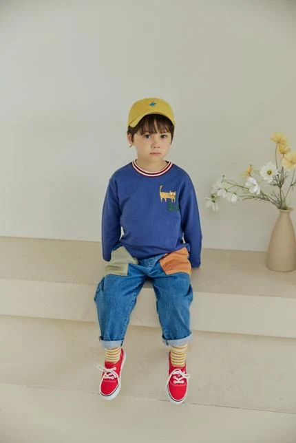 Orange Mom - Korean Children Fashion - #childrensboutique - Cat Tee - 3