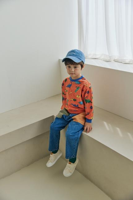 Stretch Color Block Pocket Pants by Orange Mom for Child - view 3