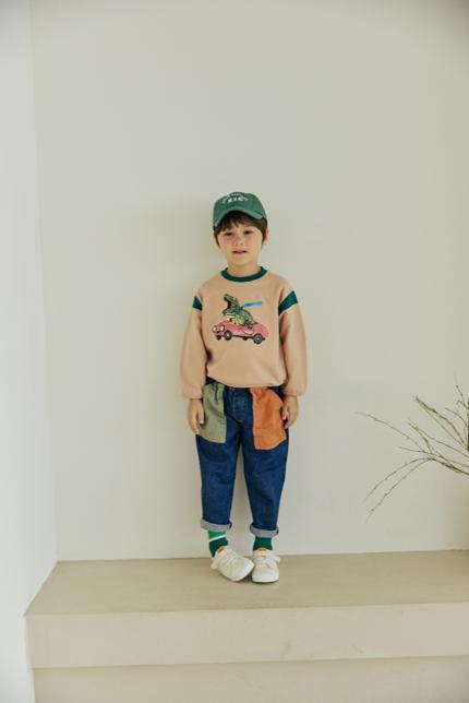 Orange Mom - Korean Children Fashion - #designkidswear - Car Dino Tee - 8
