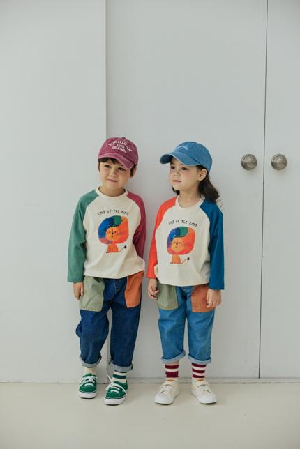Orange Mom - Korean Children Fashion - #designkidswear - Rainbow Lion Tee - 3