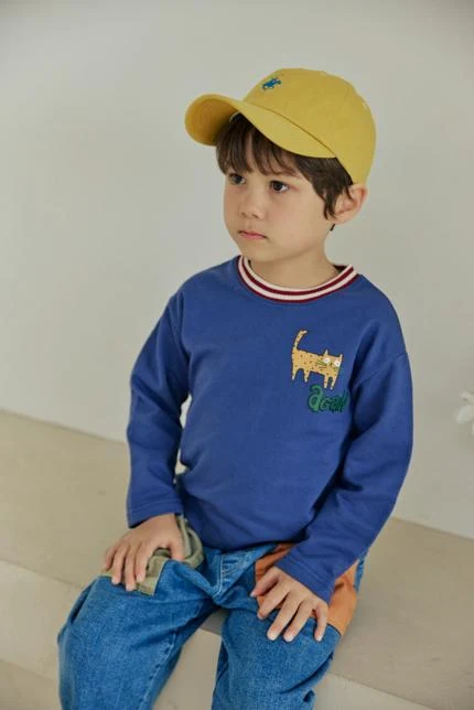 Orange Mom - Korean Children Fashion - #childrensboutique - Cat Tee - 4