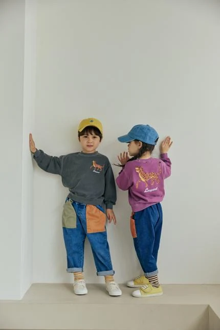 Orange Mom - Korean Children Fashion - #designkidswear - Cheetah Pigment Tee - 3