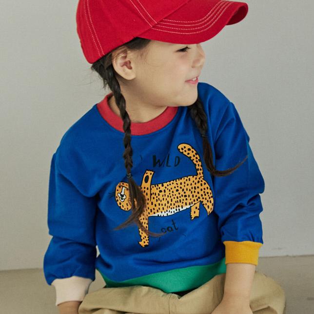 Orange Mom - Korean Children Fashion - #designkidswear - Wild Cat Tee