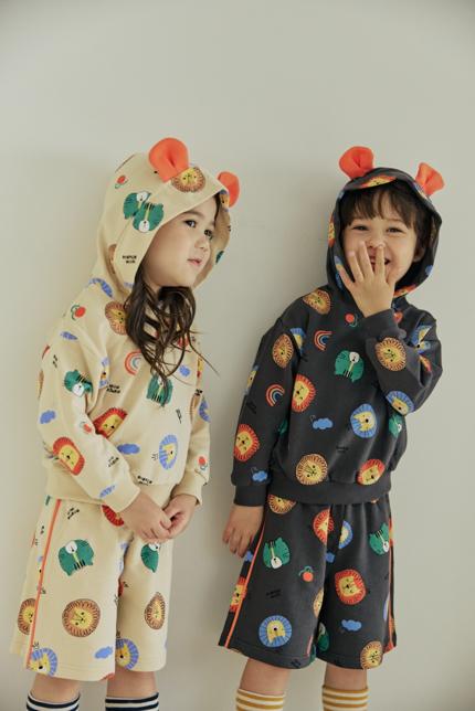 Orange Mom - Korean Children Fashion - #discoveringself - Animal Color Block Pants - 7