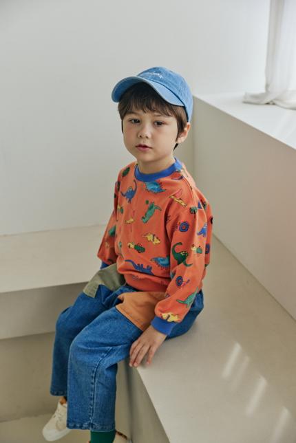 Stretch Color Block Pocket Pants by Orange Mom for Child - view 4