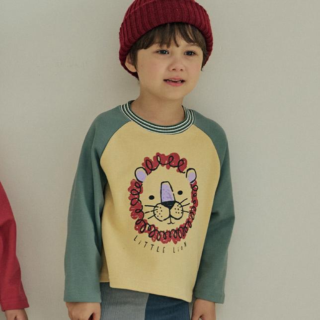 Orange Mom - Korean Children Fashion - #discoveringself - Fuzzy Lion Tee - 8
