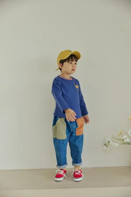 Orange Mom - Korean Children Fashion - #discoveringself - Cat Tee - 5